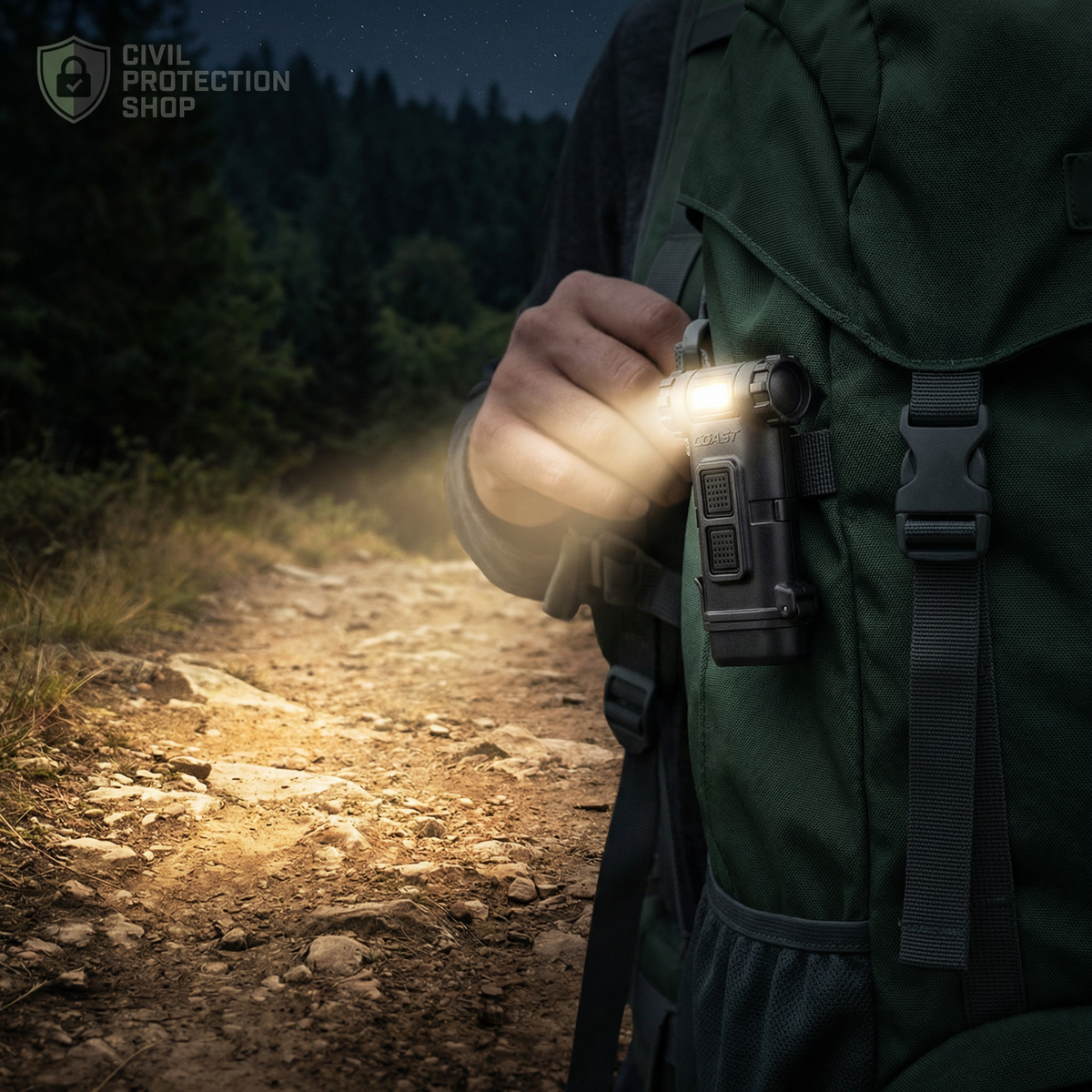 Sicherheits Ansteckleuchte – Coast HX4R – + Rotlicht – 120 Lumen
