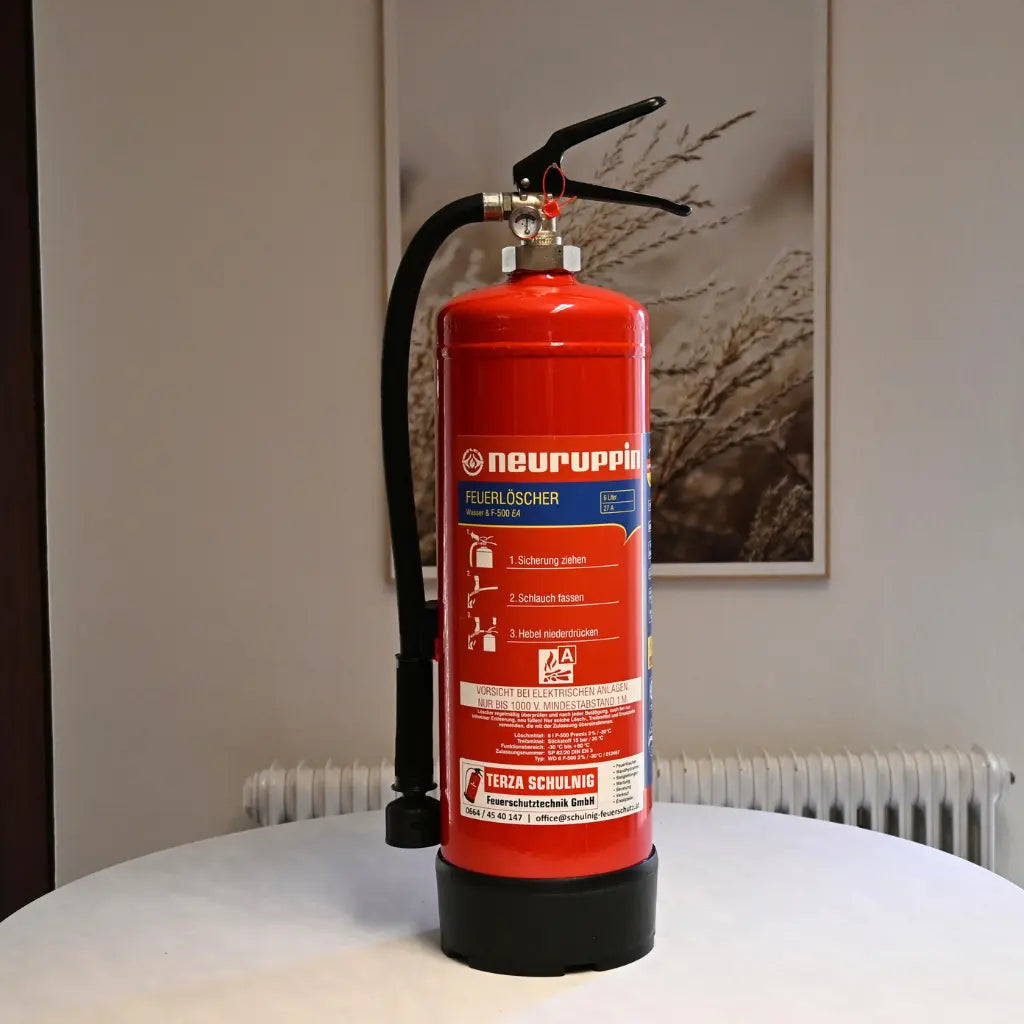 Lithium-Feuerlöscher 6 Liter – für Akku-Brände, frostsicher bis -30 °C