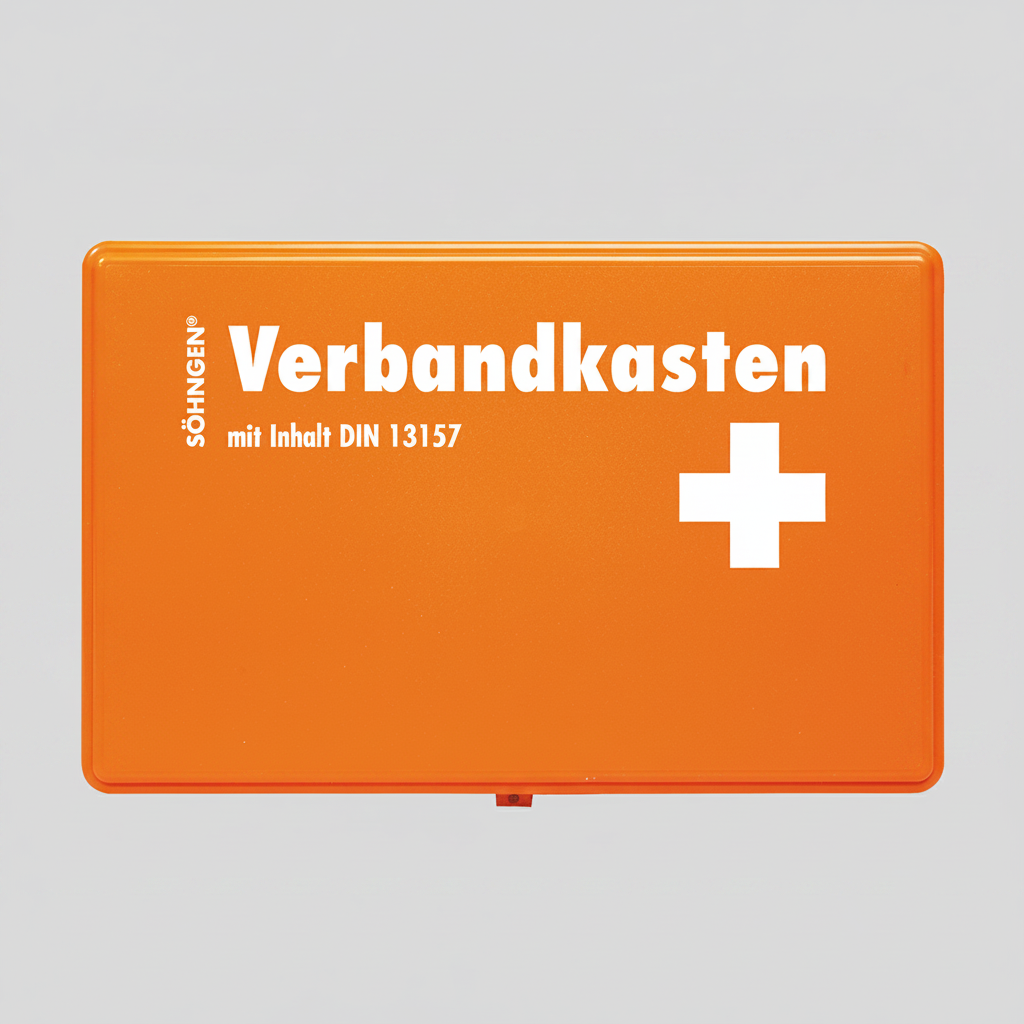 Verbandkasten orange mit Füllung Standard DIN 13157