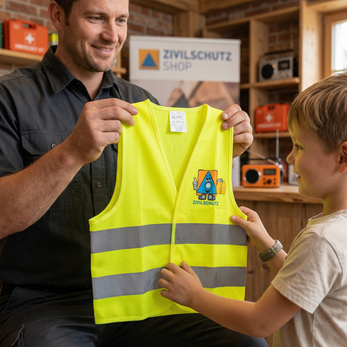 Warnweste Schüler/Erwachsene M/L/XL